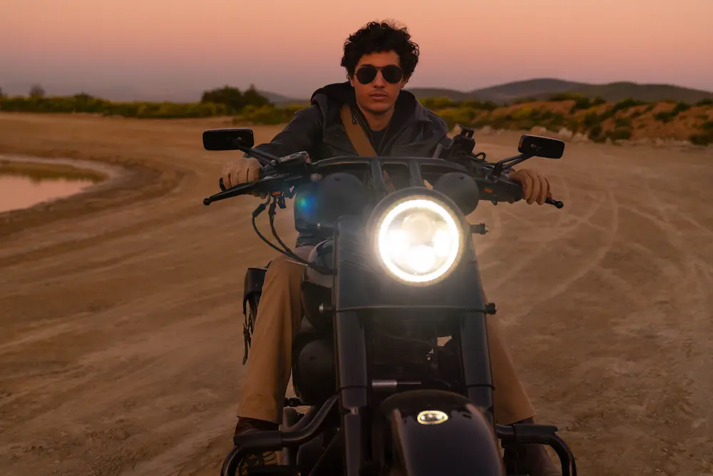 Moto con luz led