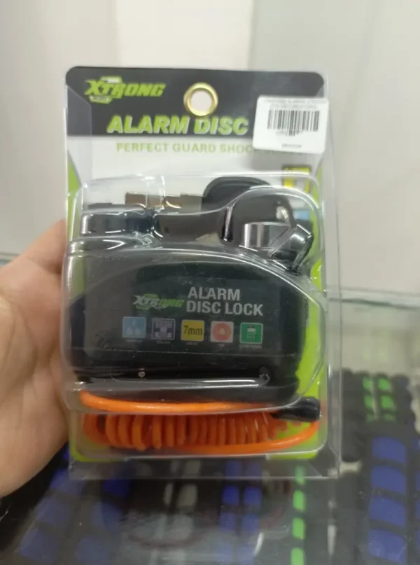Candado para disco de moto con alarma automática y recordatorio 7MM - Imagen 2