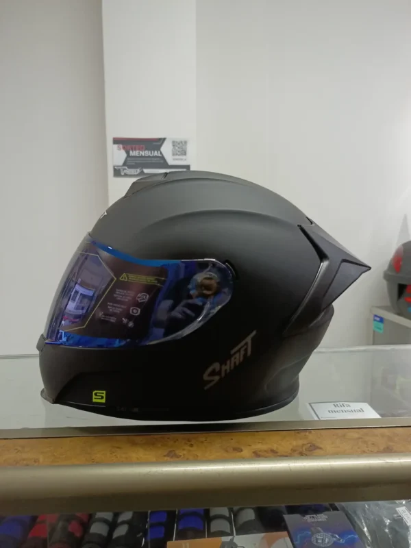 Casco Shaft SH-502SP solid negro mate, talla L - Imagen 3