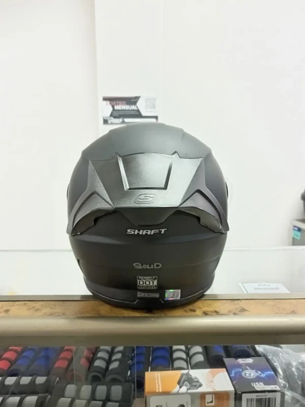 Casco Shaft SH-502SP solid negro mate, talla L - Imagen 4