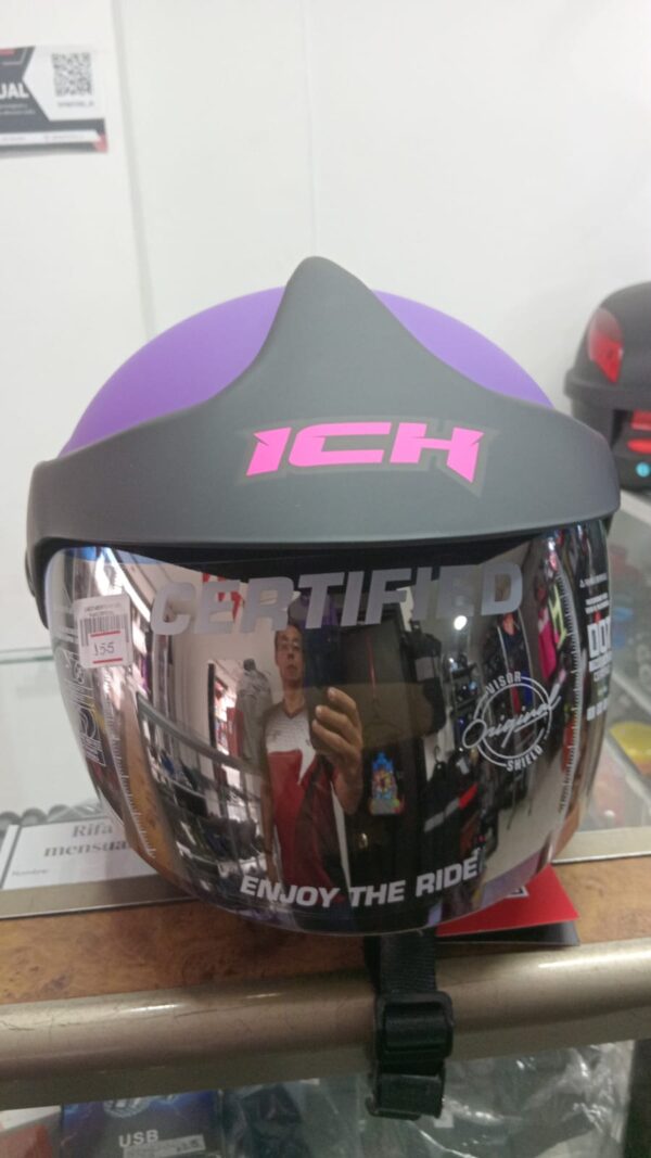 Casco abierto ICH-205 – Comodidad, seguridad y estilo clásico - Imagen 16