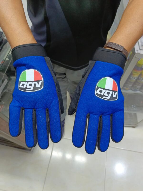 guantes para el frío azules