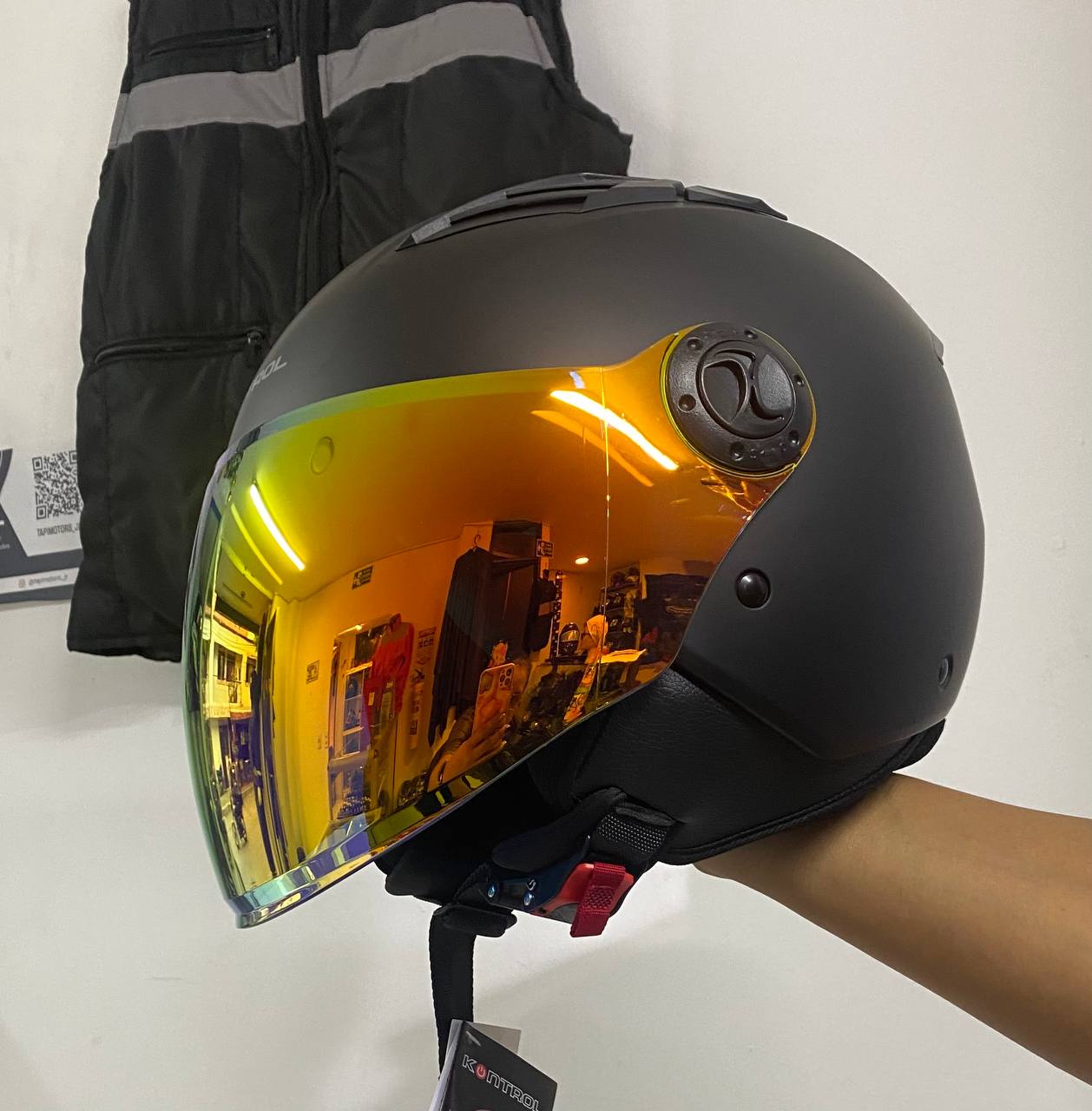Casco abierto Kontrol 236: 1 diseño aerodinámico con certificación DOT - Imagen 6
