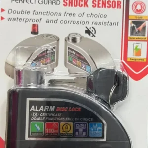 Candado para disco con alarma DF8307: 1 potente sistema de seguridad con sirena de 110dB