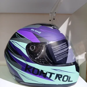 Casco KONTROL integral - 878 verde aguamarina/morado mate