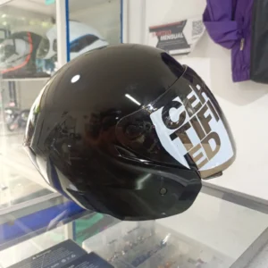 Casco tech abierto - T10 negro brillante