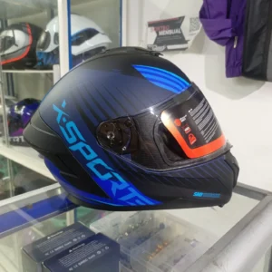 Casco Xsports cerrado - M75 azul