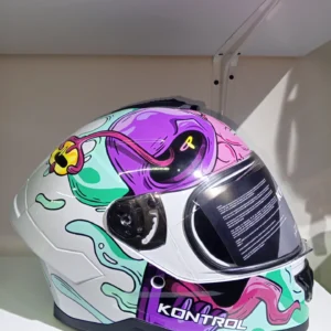 Casco KONTROL integral - M78 alien multicolor brillante