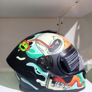 Casco KONTROL integral - M78 alien multicolor mate