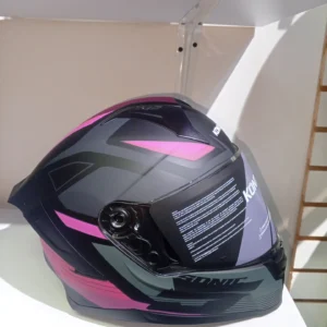 Casco KONTROL integral - Sonic negro/rosado mate