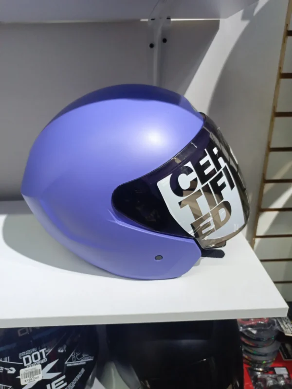 Casco Tech T-10 abierto morado mate