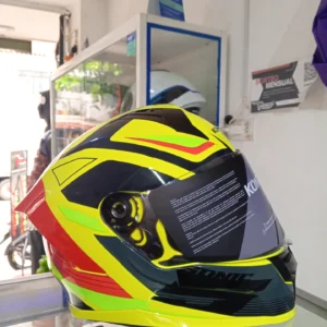 Casco KONTROL integral - Sonic amarillo/rojo brillante