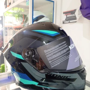 Casco KONTROL integral - Sonic verde negro/azul brillante