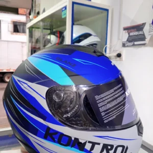 Casco KONTROL integral - 878 azul/gris mate